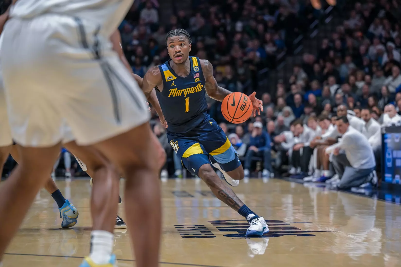 #9 Marquette Men's Basketball Defeats Xavier 72-70 on Saturday, December 21st, 2024 at Cintas Center, in Cincinnati, OH