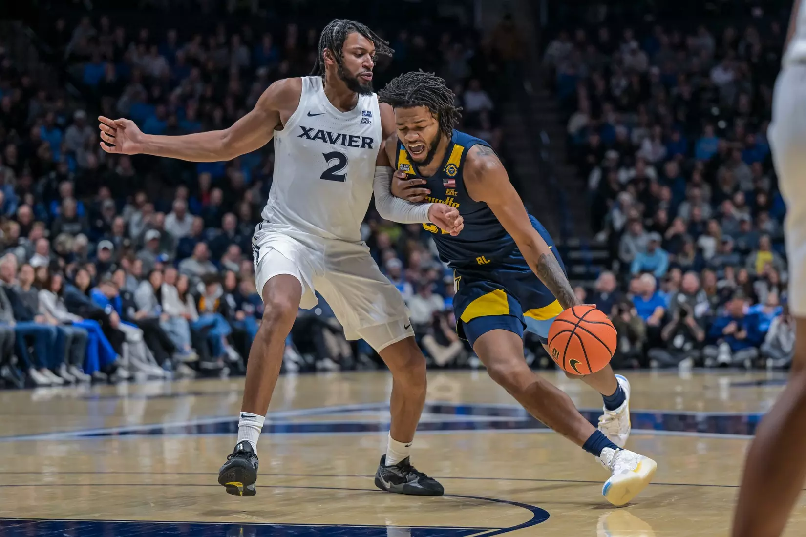 #9 Marquette Men's Basketball Defeats Xavier 72-70 on Saturday, December 21st, 2024 at Cintas Center, in Cincinnati, OH