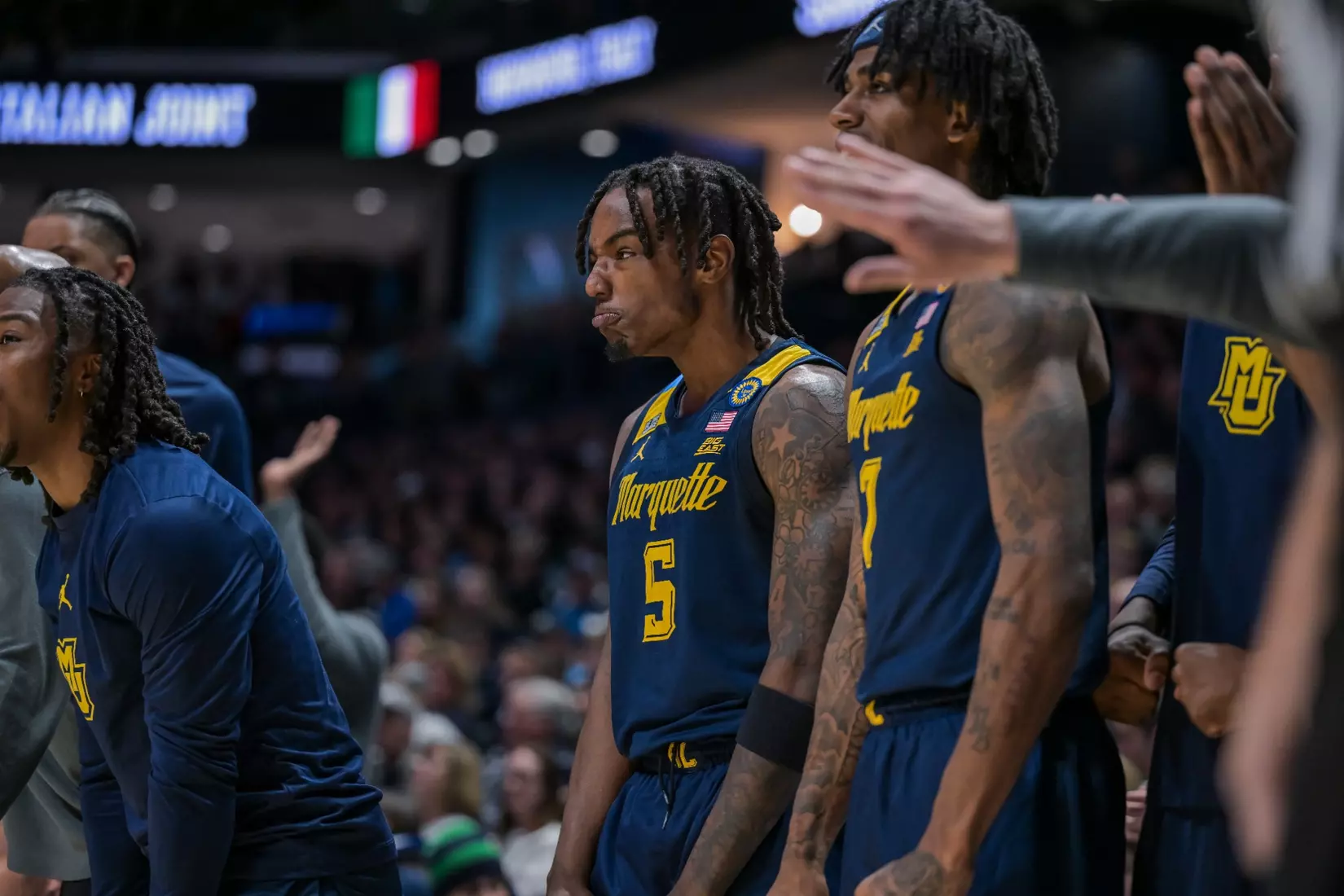 #9 Marquette Men's Basketball Defeats Xavier 72-70 on Saturday, December 21st, 2024 at Cintas Center, in Cincinnati, OH