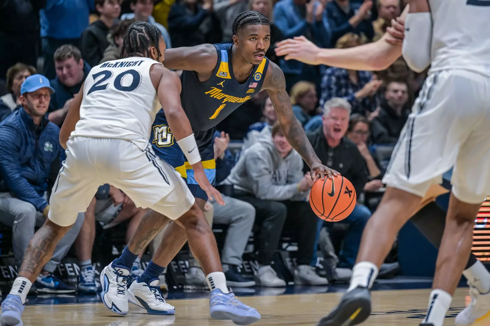 #9 Marquette Men's Basketball Defeats Xavier 72-70 on Saturday, December 21st, 2024 at Cintas Center, in Cincinnati, OH