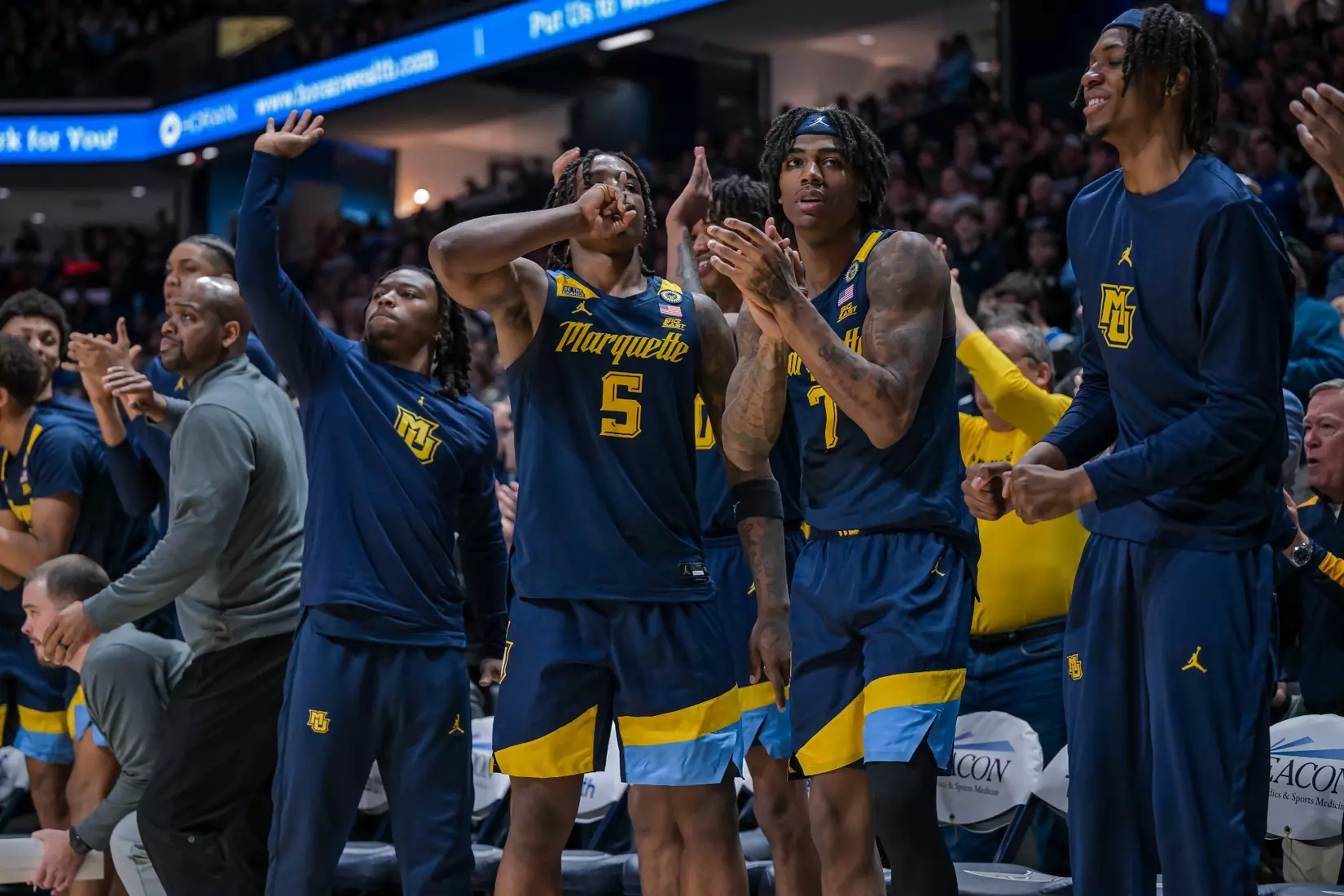 #9 Marquette Men's Basketball Defeats Xavier 72-70 on Saturday, December 21st, 2024 at Cintas Center, in Cincinnati, OH