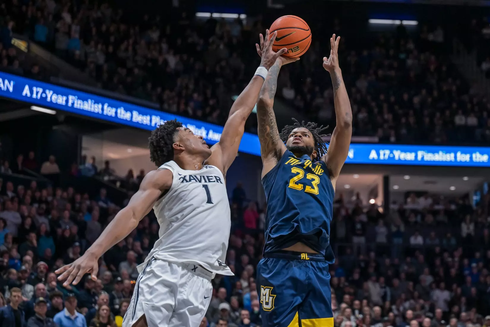 #9 Marquette Men's Basketball Defeats Xavier 72-70 on Saturday, December 21st, 2024 at Cintas Center, in Cincinnati, OH