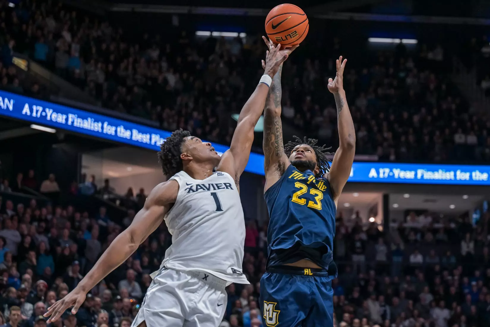 #9 Marquette Men's Basketball Defeats Xavier 72-70 on Saturday, December 21st, 2024 at Cintas Center, in Cincinnati, OH