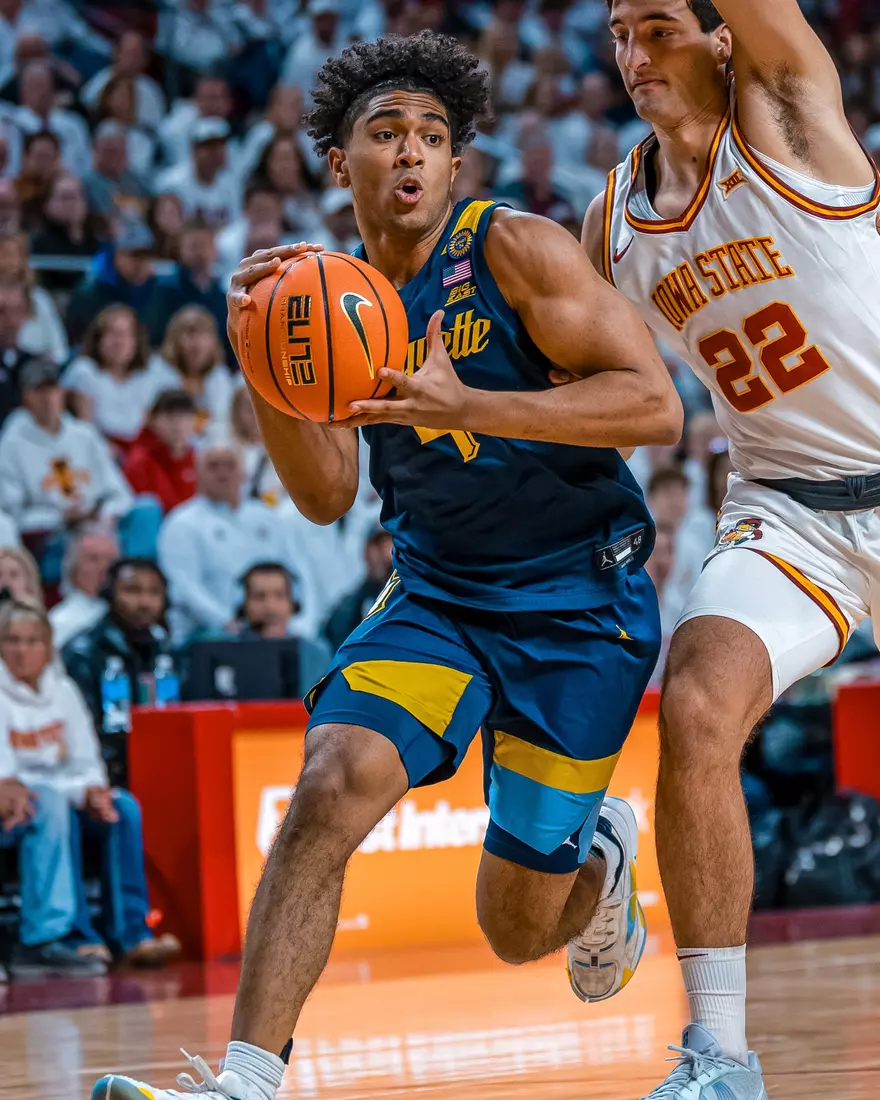 #5 Marquette Men's Basketball Falls to #6 Iowa State 70-81 on Wednesday, December 4th, 2024 at The Hilton Coliseum in Ames, Iowa