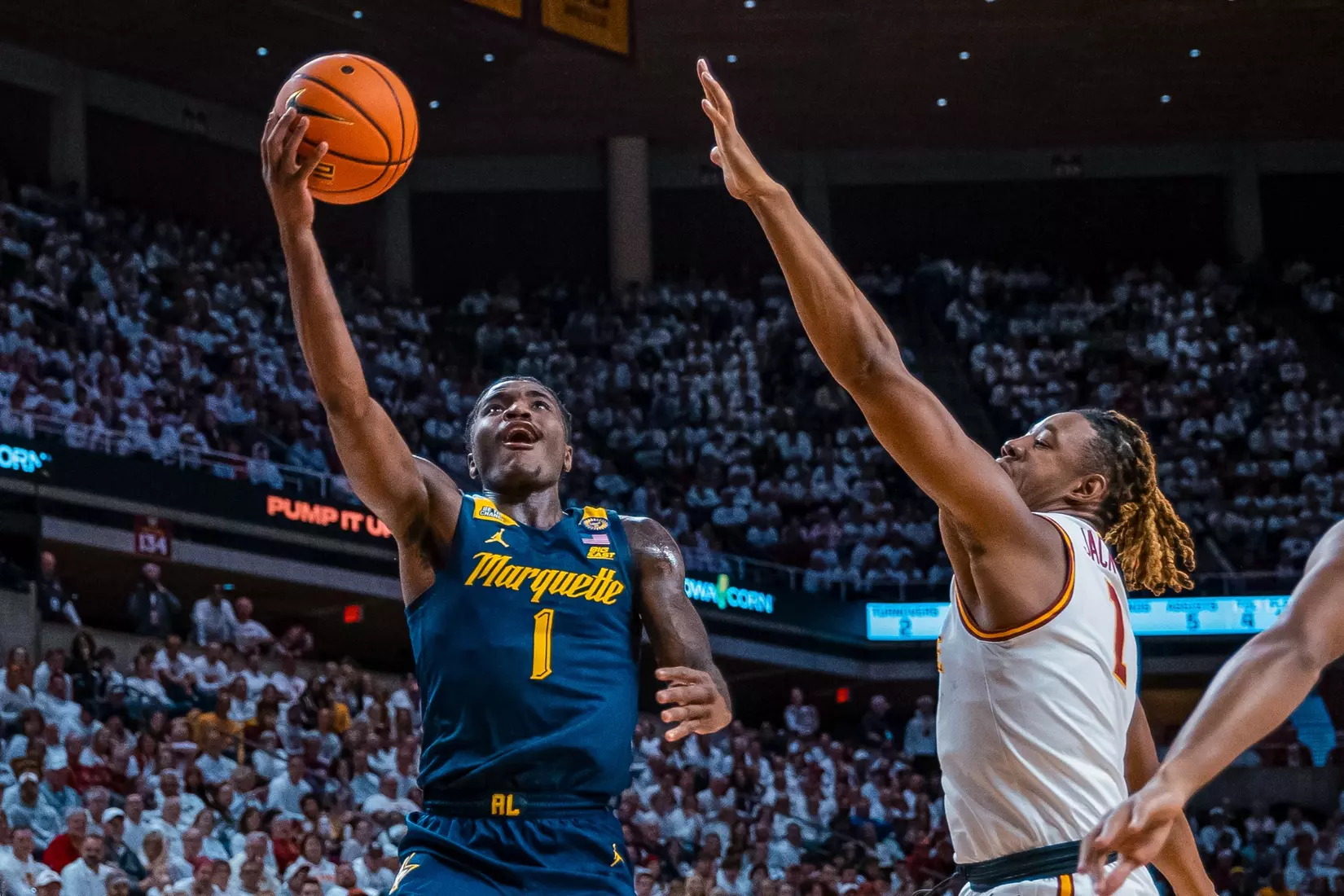 #5 Marquette Men's Basketball Falls to #6 Iowa State 70-81 on Wednesday, December 4th, 2024 at The Hilton Coliseum in Ames, Iowa