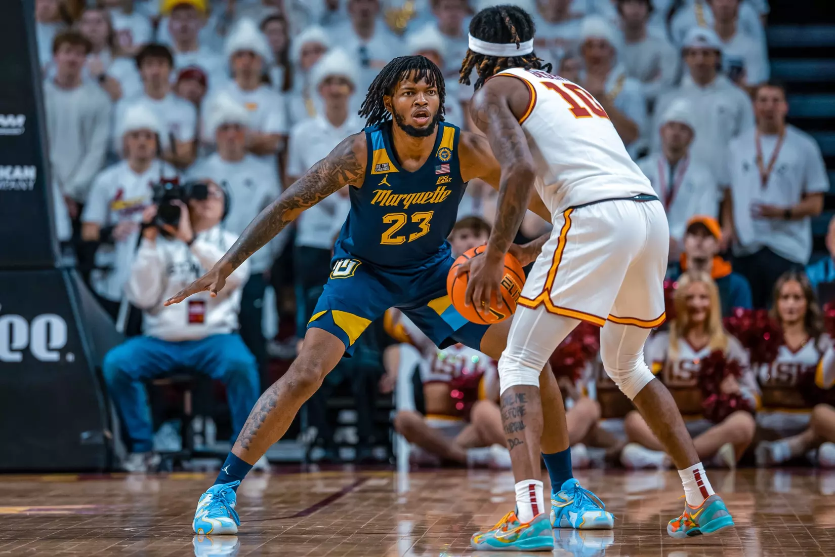 #5 Marquette Men's Basketball Falls to #6 Iowa State 70-81 on Wednesday, December 4th, 2024 at The Hilton Coliseum in Ames, Iowa