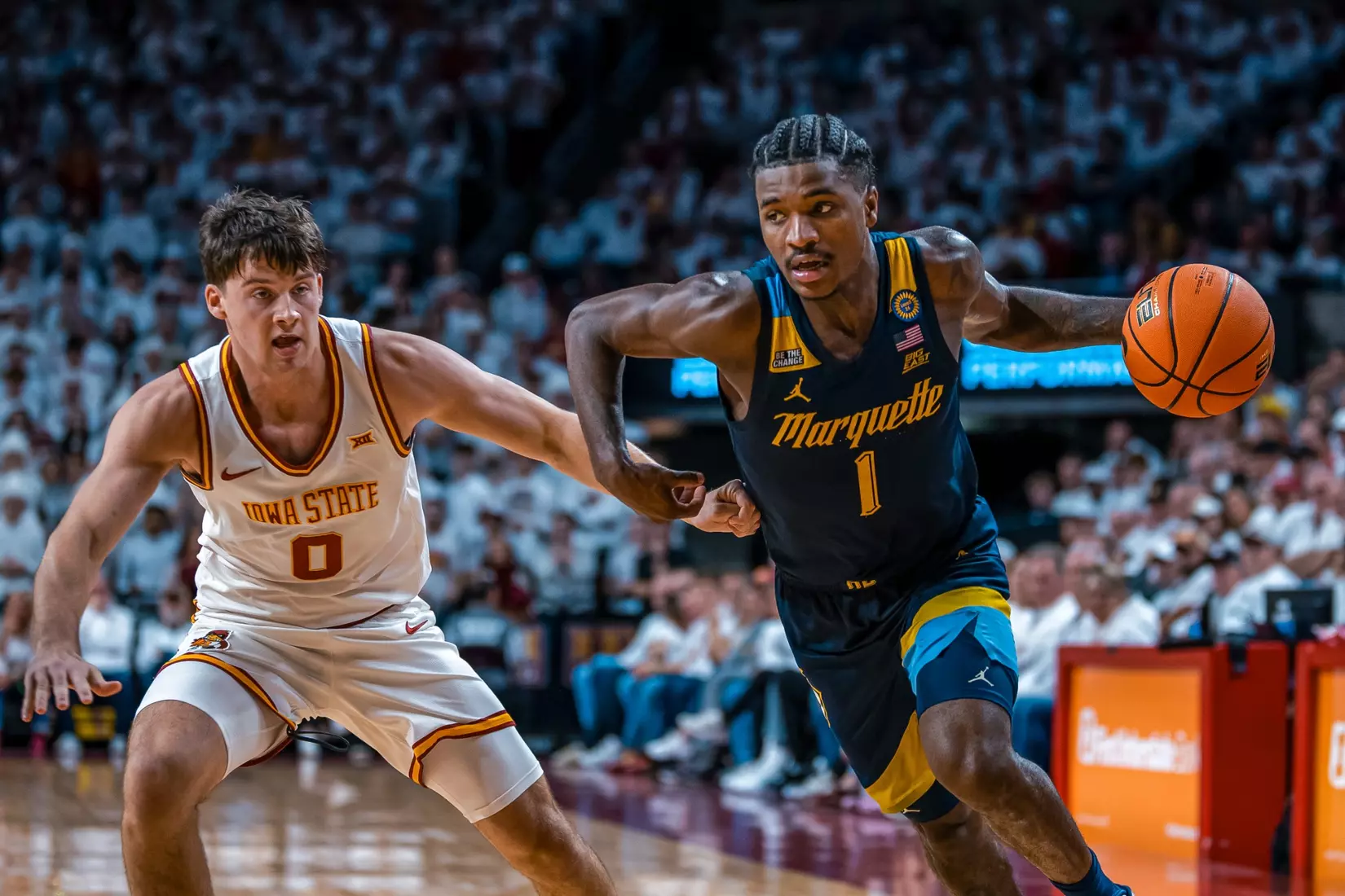 #5 Marquette Men's Basketball Falls to #6 Iowa State 70-81 on Wednesday, December 4th, 2024 at The Hilton Coliseum in Ames, Iowa