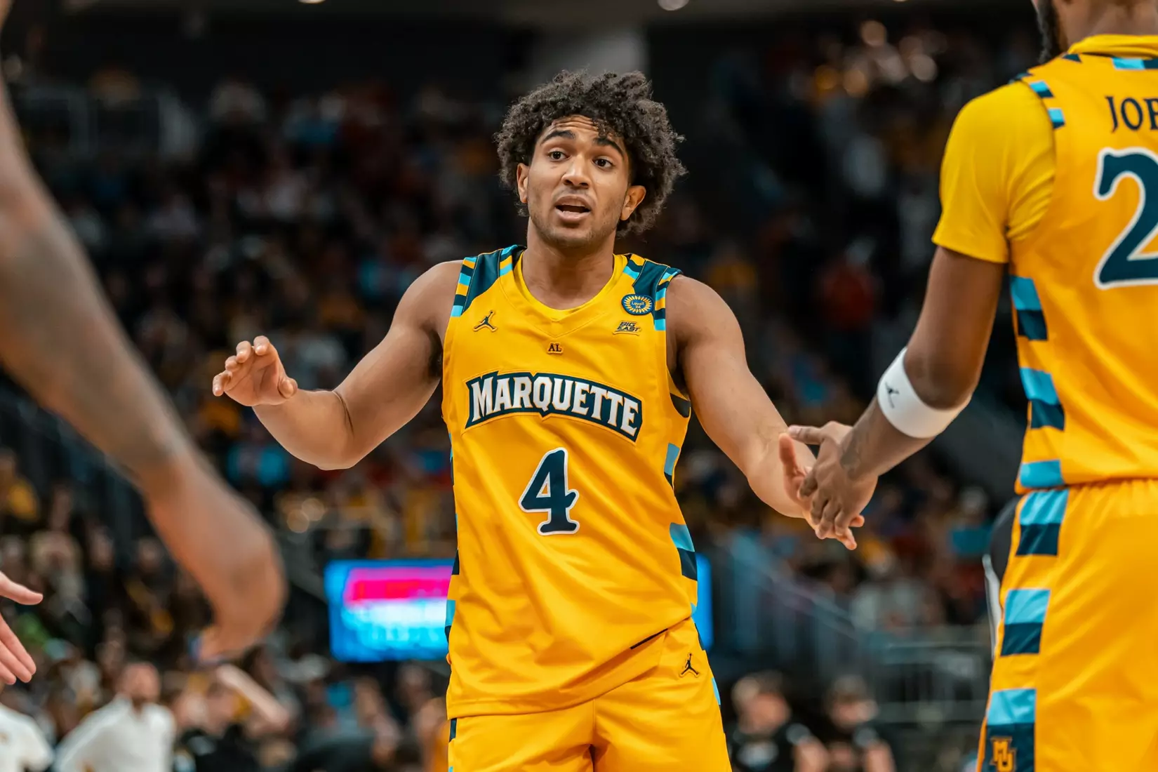 #5 Marquette Men's Basketball defeats #11 Wisconsin 88-74 on Saturday, December 7th, 2024 at Fiserv Forum in Milwaukee, WI