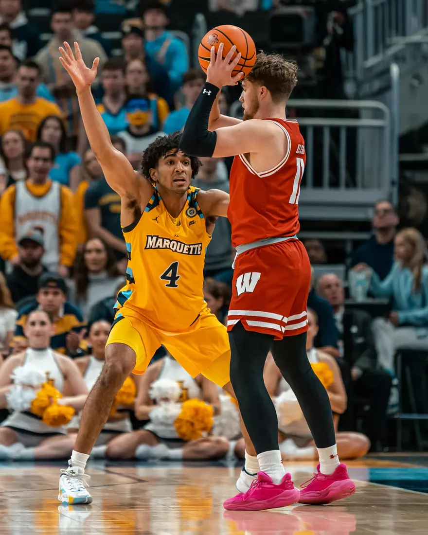 #5 Marquette Men's Basketball defeats #11 Wisconsin 88-74 on Saturday, December 7th, 2024 at Fiserv Forum in Milwaukee, WI