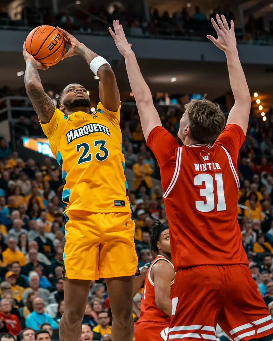 #5 Marquette Men's Basketball defeats #11 Wisconsin 88-74 on Saturday, December 7th, 2024 at Fiserv Forum in Milwaukee, WI