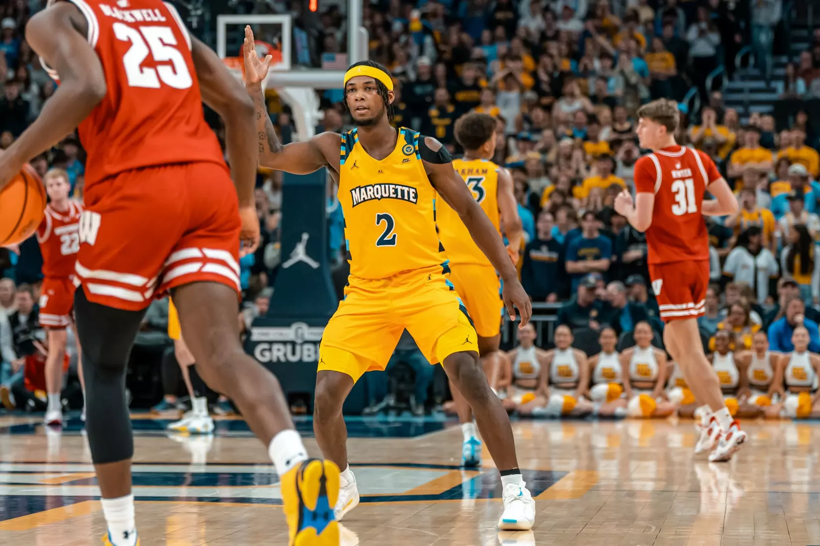 #5 Marquette Men's Basketball defeats #11 Wisconsin 88-74 on Saturday, December 7th, 2024 at Fiserv Forum in Milwaukee, WI