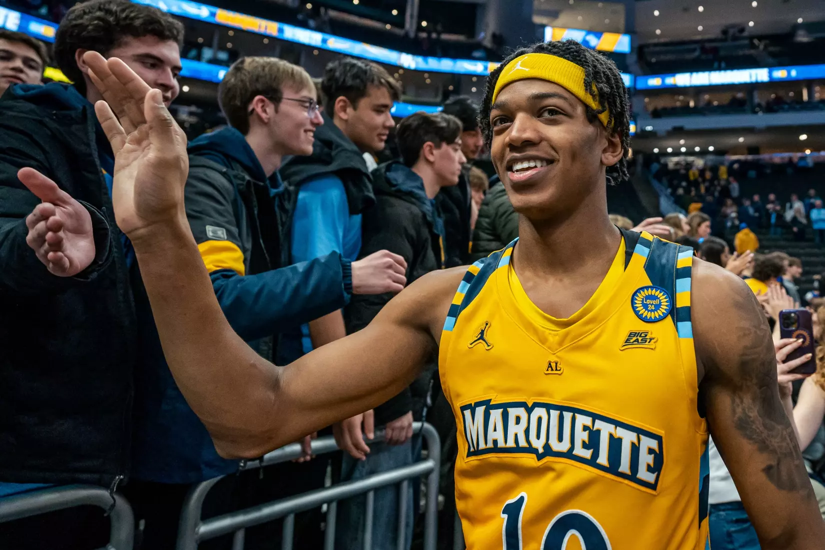 #5 Marquette Men's Basketball defeats #11 Wisconsin 88-74 on Saturday December 7th, 2024 at Fiserv Forum In Milwaukee, WI