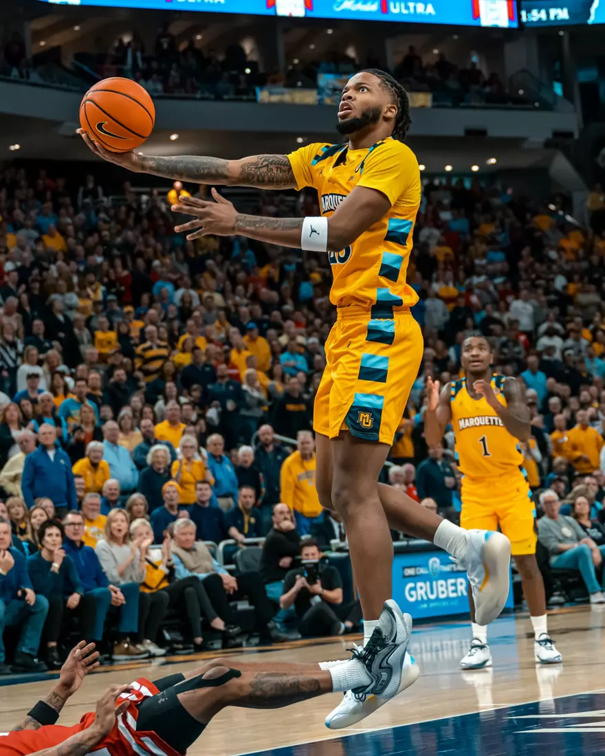 #5 Marquette Men's Basketball defeats #11 Wisconsin 88-74 on Saturday, December 7th, 2024 at Fiserv Forum in Milwaukee, WI