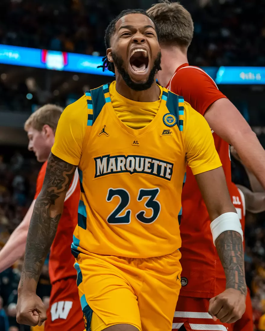 #5 Marquette Men's Basketball defeats #11 Wisconsin 88-74 on Saturday, December 7th, 2024 at Fiserv Forum in Milwaukee, WI