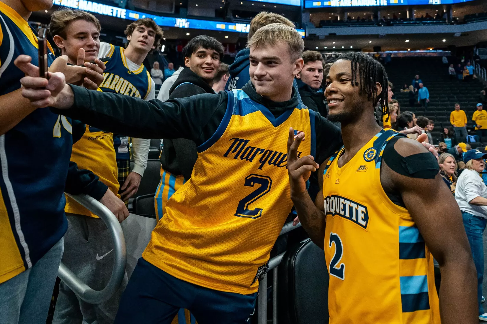 #5 Marquette Men's Basketball defeats #11 Wisconsin 88-74 on Saturday December 7th, 2024 at Fiserv Forum In Milwaukee, WI