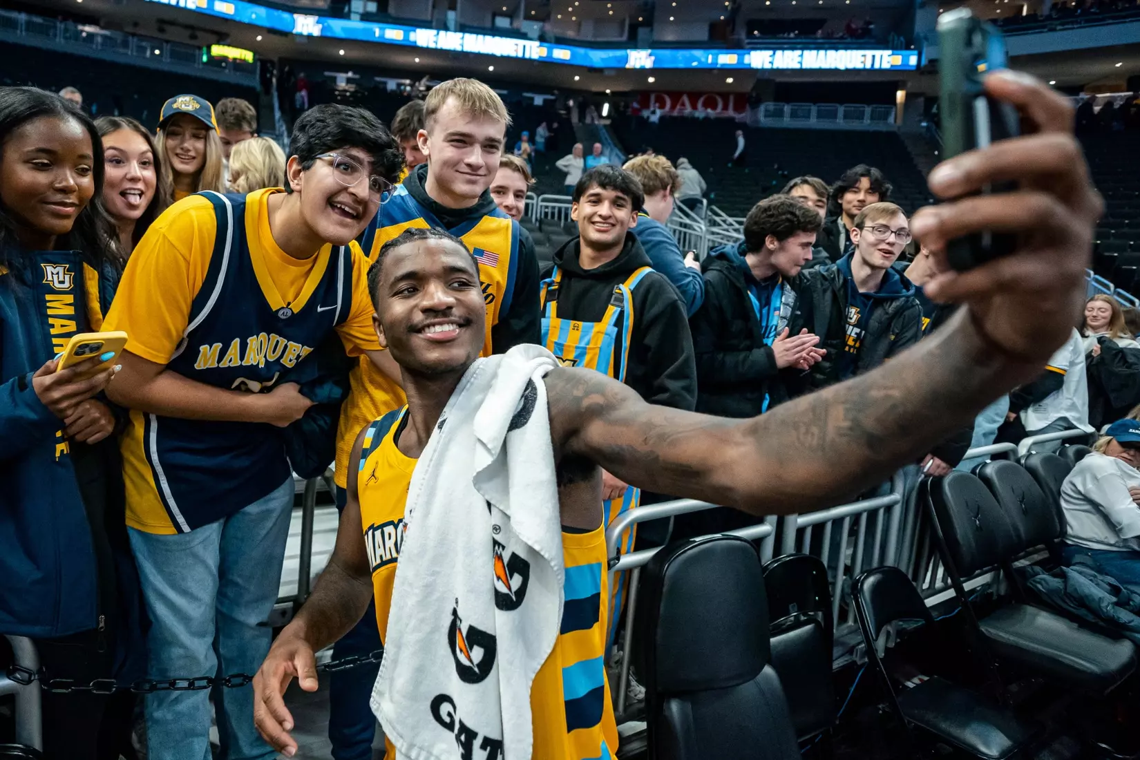 #5 Marquette Men's Basketball defeats #11 Wisconsin 88-74 on Saturday December 7th, 2024 at Fiserv Forum In Milwaukee, WI