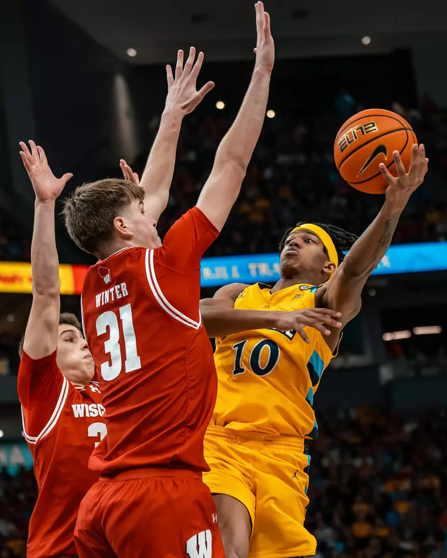 #5 Marquette Men's Basketball defeats #11 Wisconsin 88-74 on Saturday, December 7th, 2024 at Fiserv Forum in Milwaukee, WI