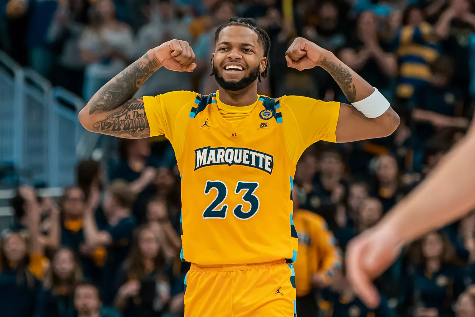 #5 Marquette Men's Basketball defeats #11 Wisconsin 88-74 on Saturday, December 7th, 2024 at Fiserv Forum in Milwaukee, WI