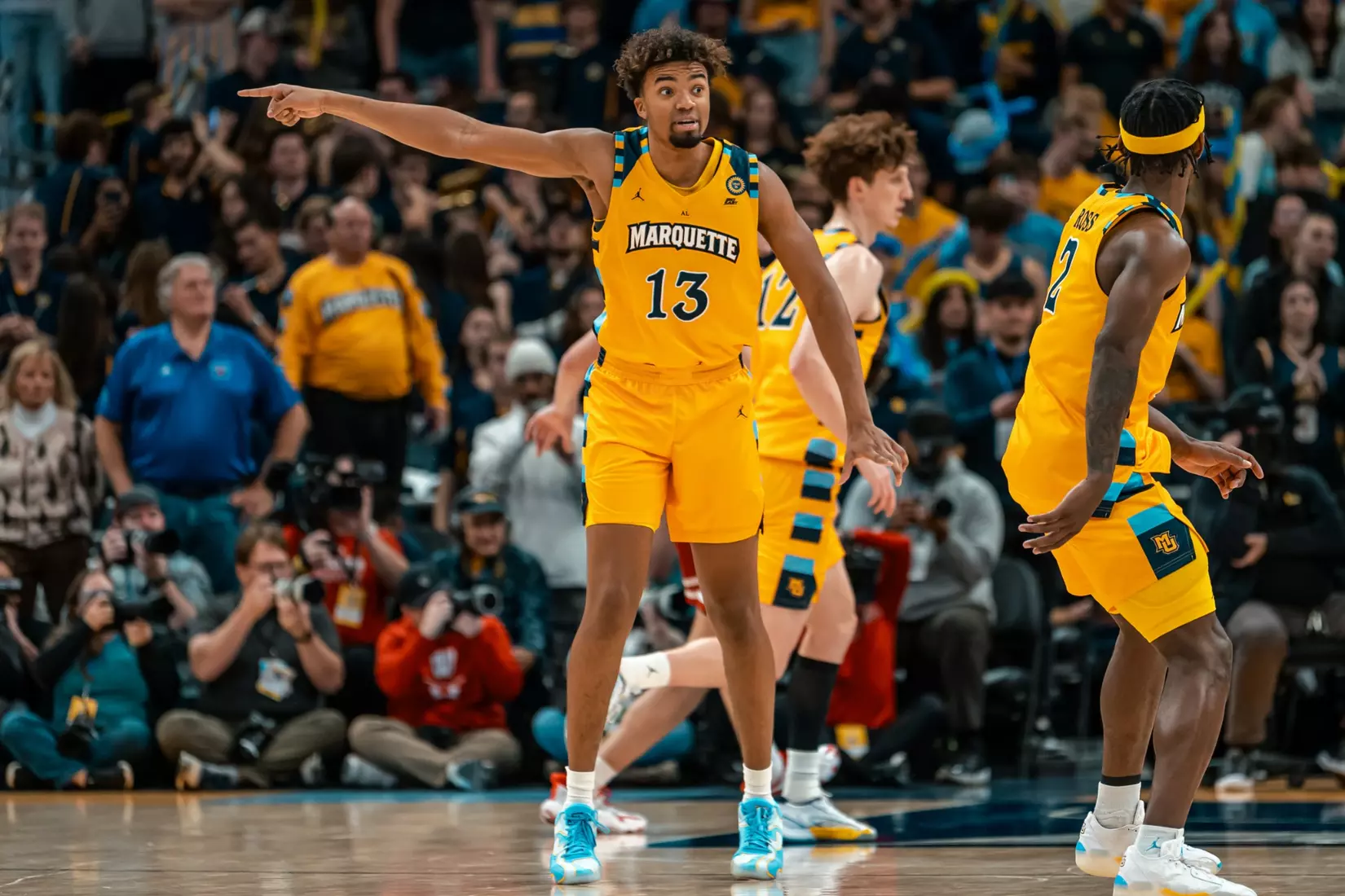 #5 Marquette Men's Basketball defeats #11 Wisconsin 88-74 on Saturday, December 7th, 2024 at Fiserv Forum in Milwaukee, WI