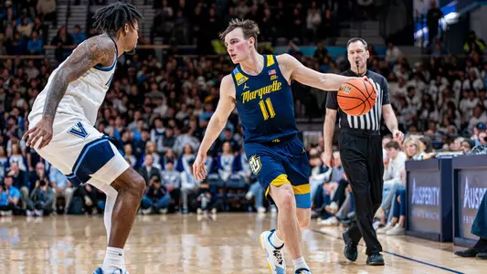 No. 9 Marquette defeats Villanova 85-80 at Finneran Pavillion on Tuesday January 30, 2024 in Villanova, Pennslyvania.