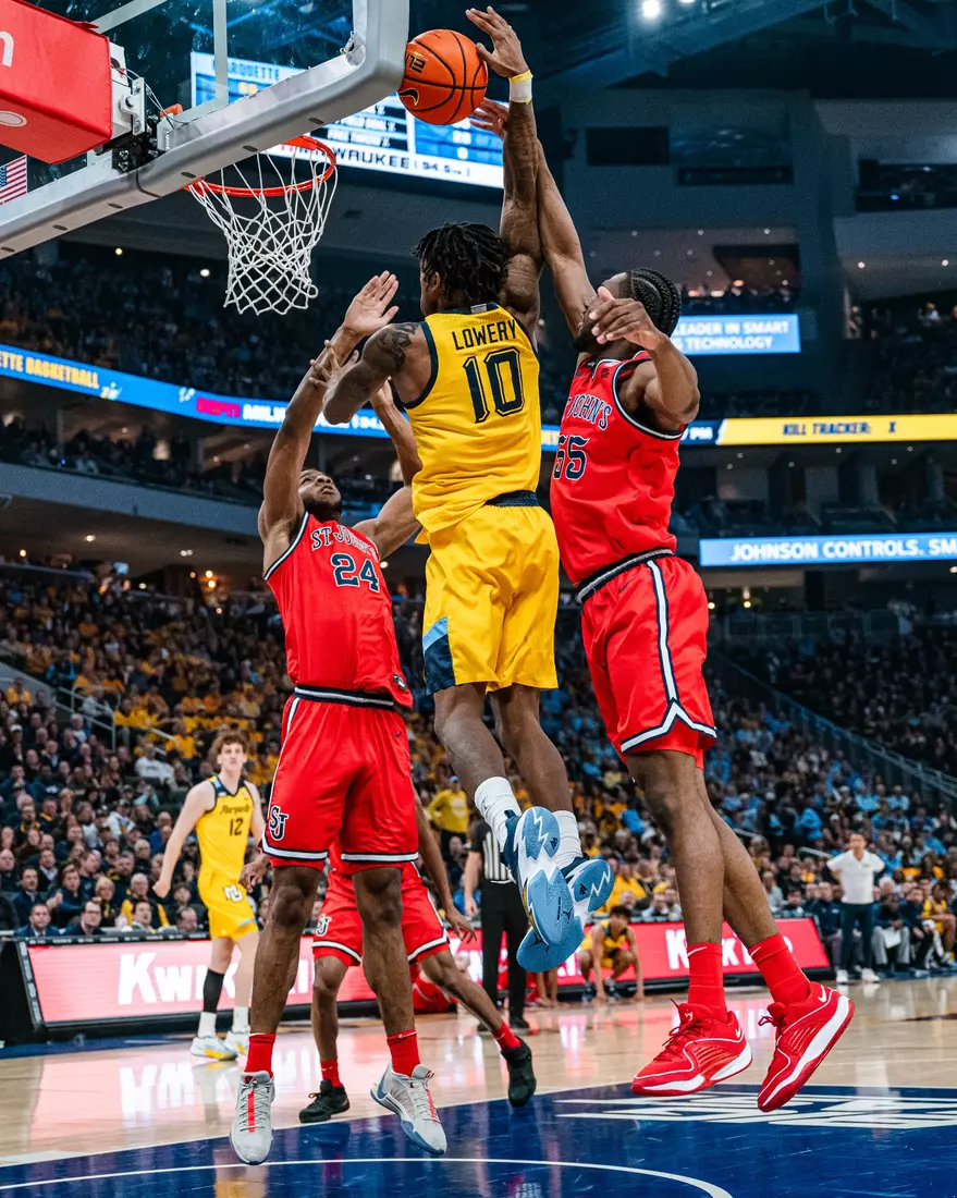 No. 7 Marquette defeats St. Johns 75-86 at Fiserv Forum on National Marquette Day, Saturday February 10, 2024 in Milwaukee, WI.