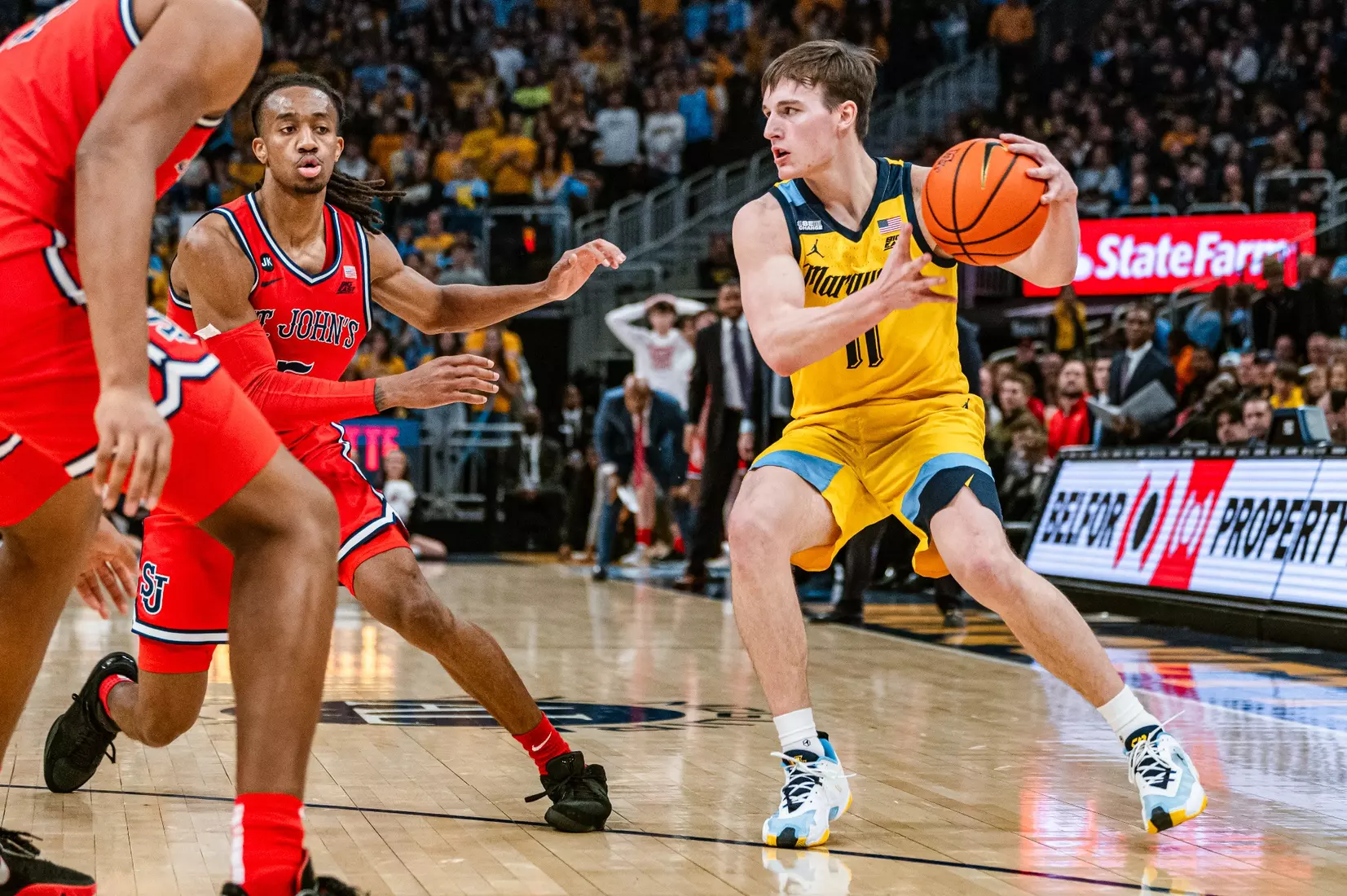 No. 7 Marquette defeats St. Johns 75-86 at Fiserv Forum on National Marquette Day, Saturday February 10, 2024 in Milwaukee, WI.