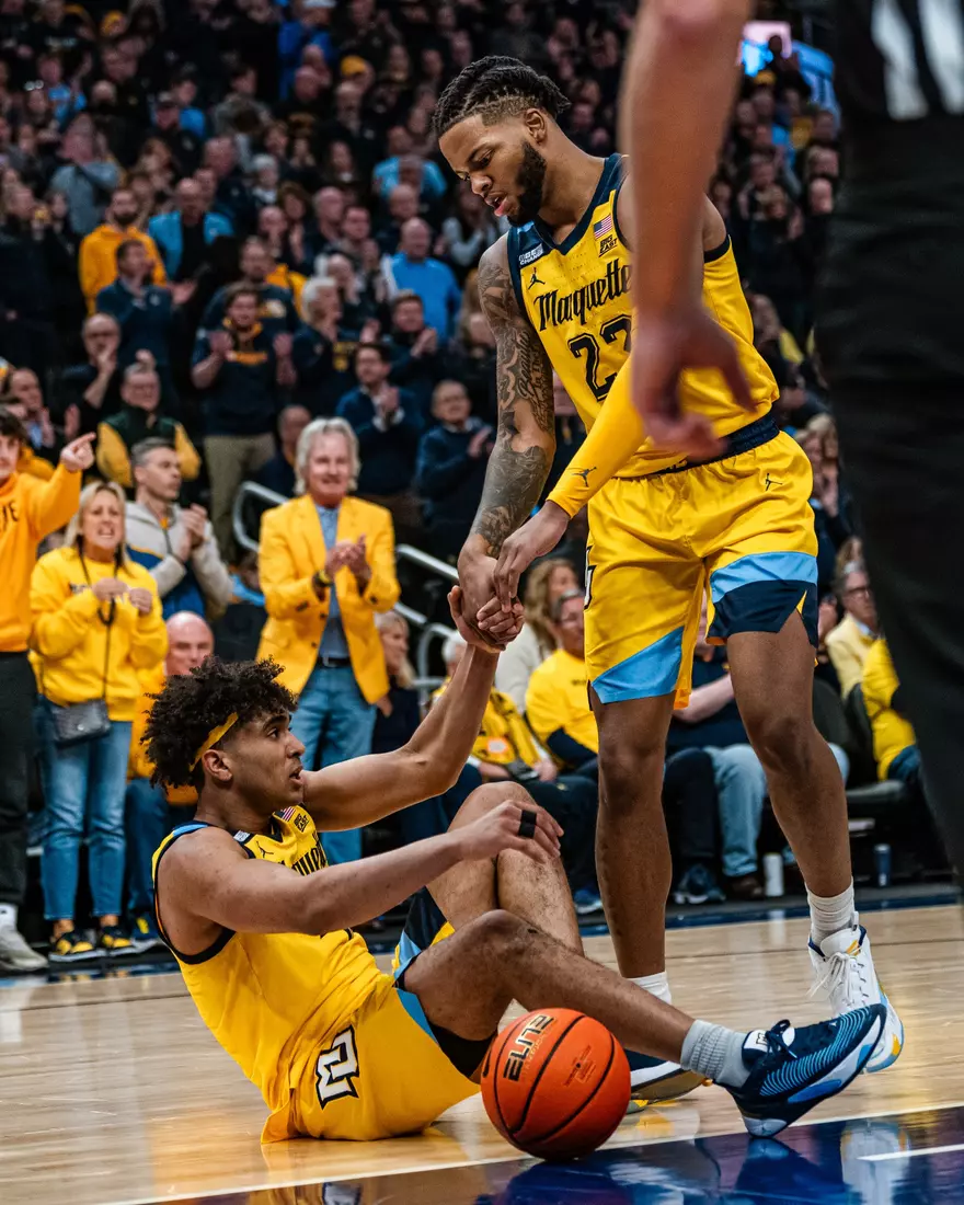 No. 7 Marquette defeats St. Johns 75-86 at Fiserv Forum on National Marquette Day, Saturday February 10, 2024 in Milwaukee, WI.