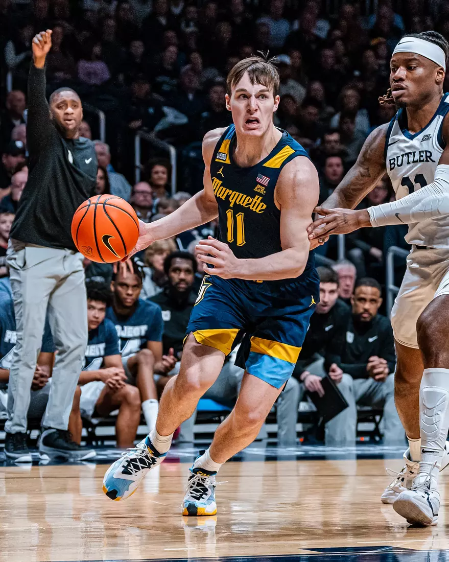 No. 4 Marquette defeats Butler 78-72 at Hinkle Fieldhouse on Tuesday, February 13, 2024 in Indianapolis, IN.