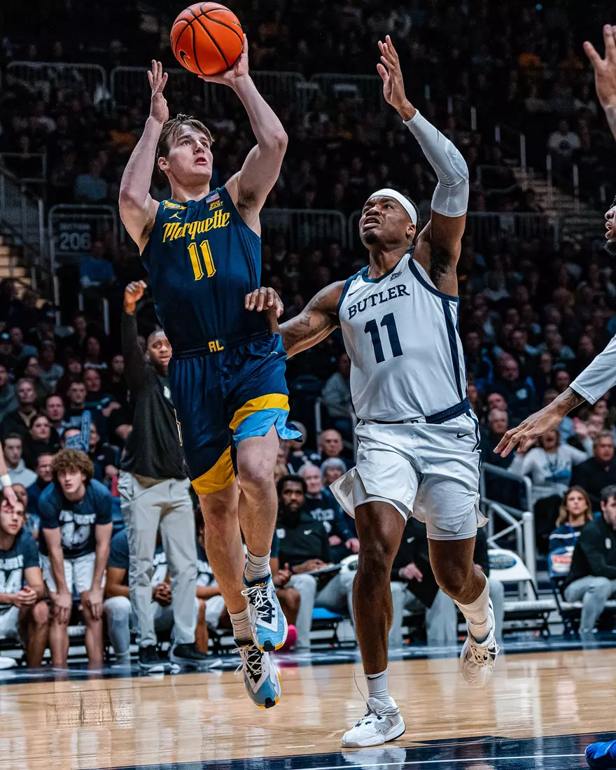 No. 4 Marquette defeats Butler 78-72 at Hinkle Fieldhouse on Tuesday, February 13, 2024 in Indianapolis, IN.