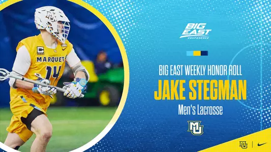 Jake Stegman BIG EAST Weekly Honor Roll