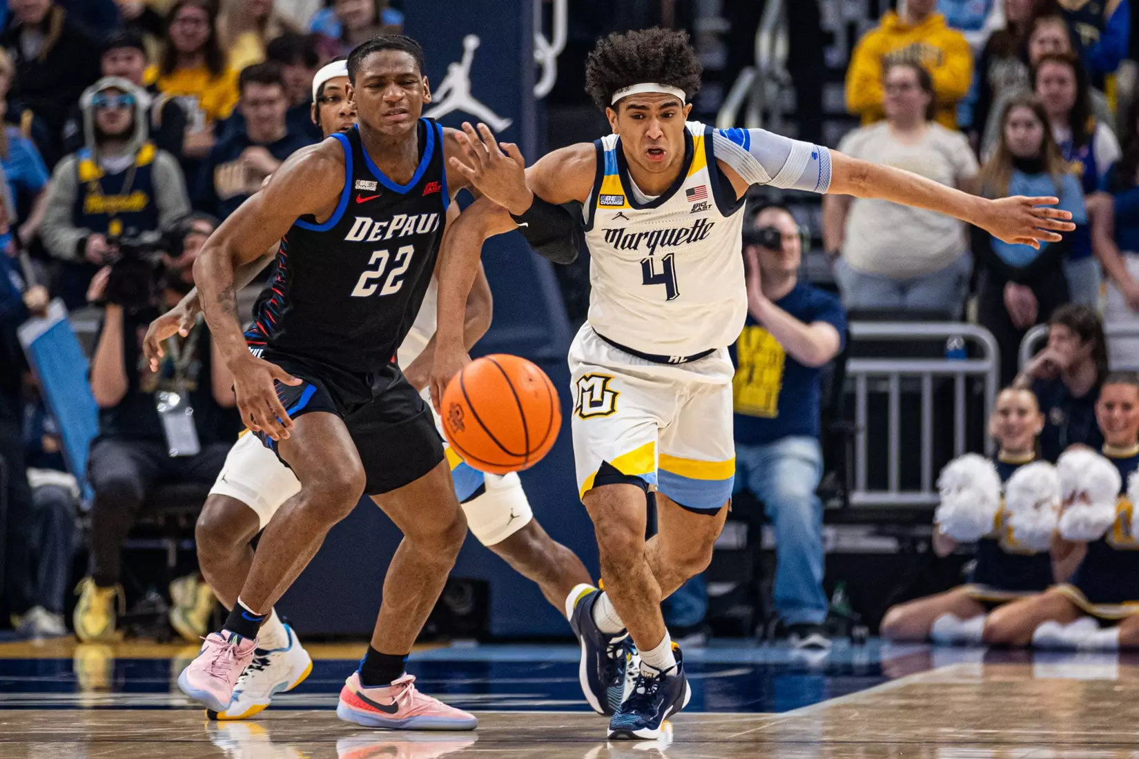 No. 7 Marquette defeats DePaul 105-71 at Fiserv Forum on National Marquette Day, Wednesday February 21, 2024 in Milwaukee, WI.