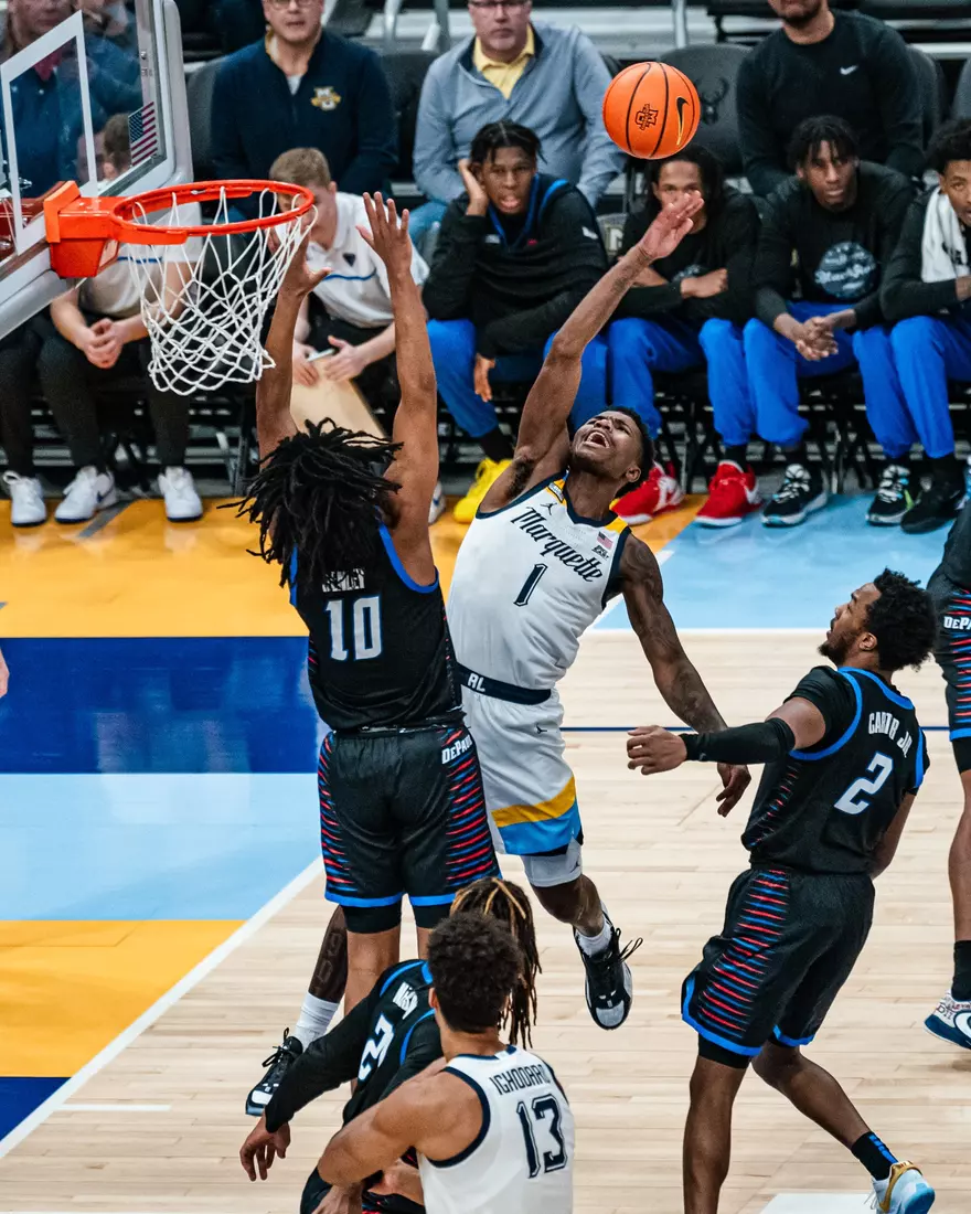 No. 7 Marquette defeats DePaul 105-71 at Fiserv Forum on National Marquette Day, Wednesday February 21, 2024 in Milwaukee, WI.