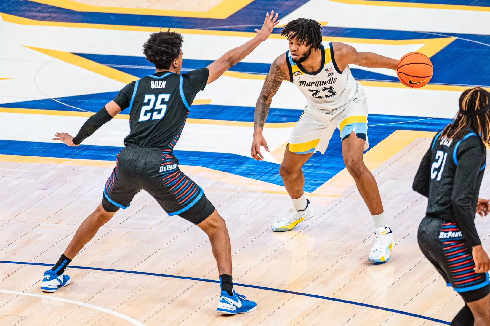 No. 7 Marquette defeats DePaul 105-71 at Fiserv Forum on National Marquette Day, Wednesday February 21, 2024 in Milwaukee, WI.