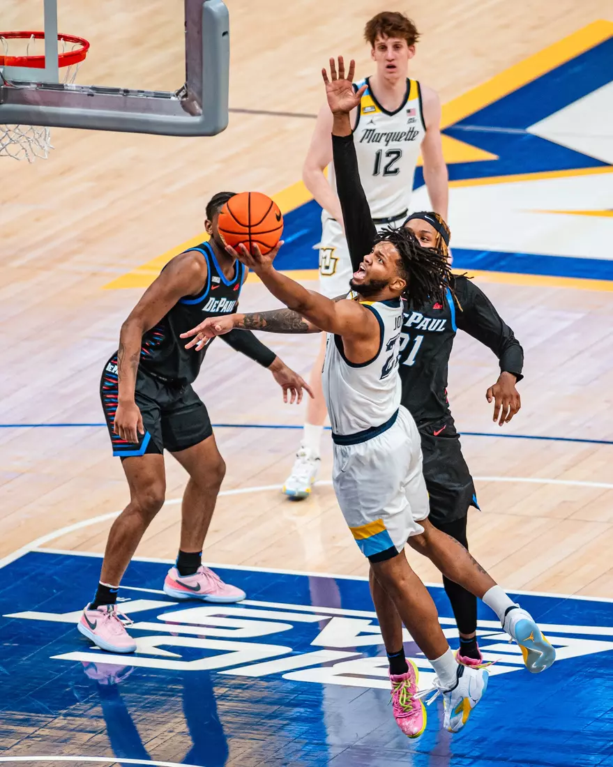 No. 7 Marquette defeats DePaul 105-71 at Fiserv Forum on National Marquette Day, Wednesday February 21, 2024 in Milwaukee, WI.