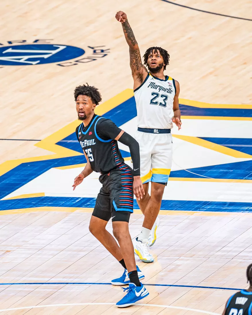 No. 7 Marquette defeats DePaul 105-71 at Fiserv Forum on National Marquette Day, Wednesday February 21, 2024 in Milwaukee, WI.