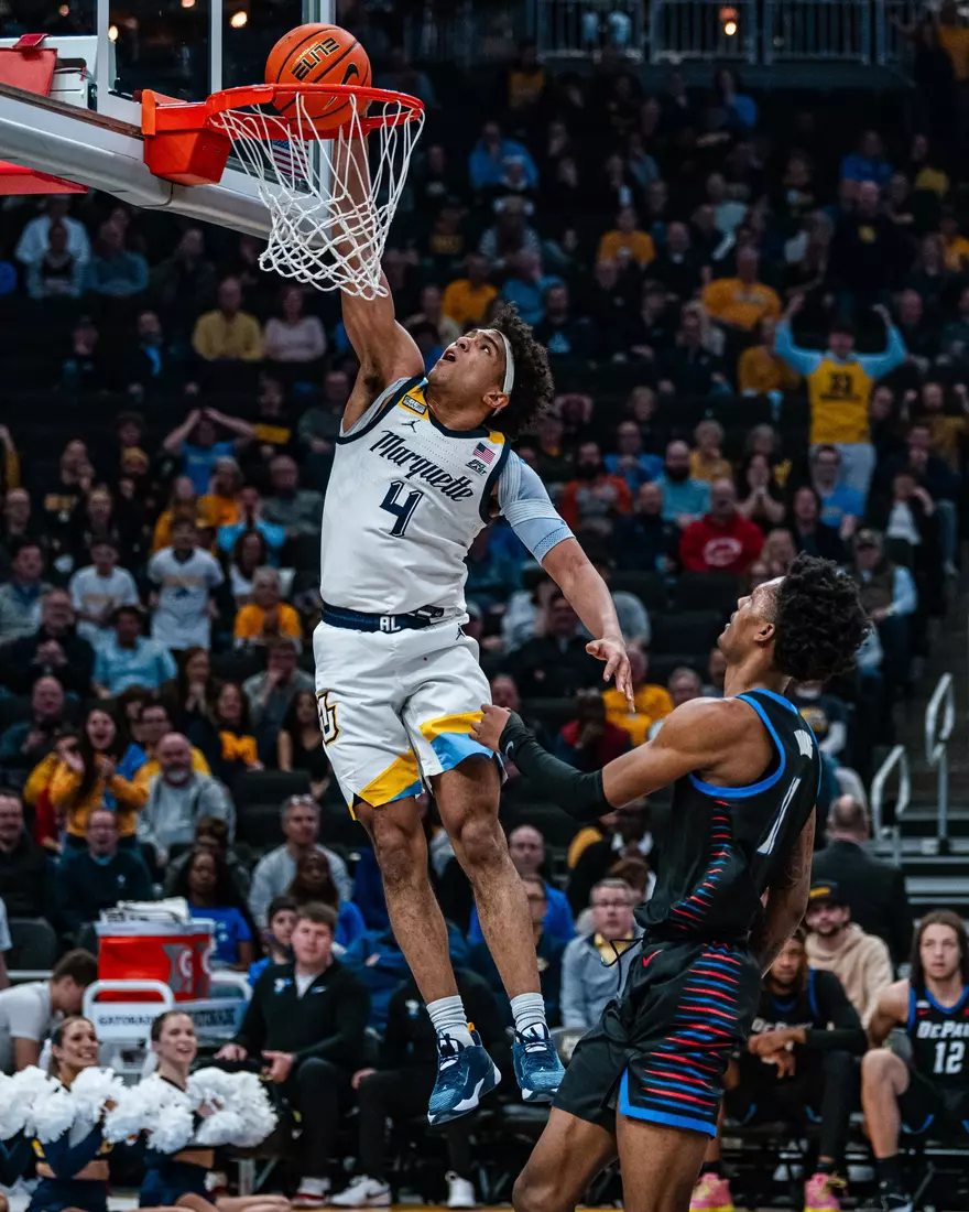 No. 7 Marquette defeats DePaul 105-71 at Fiserv Forum on National Marquette Day, Wednesday February 21, 2024 in Milwaukee, WI.