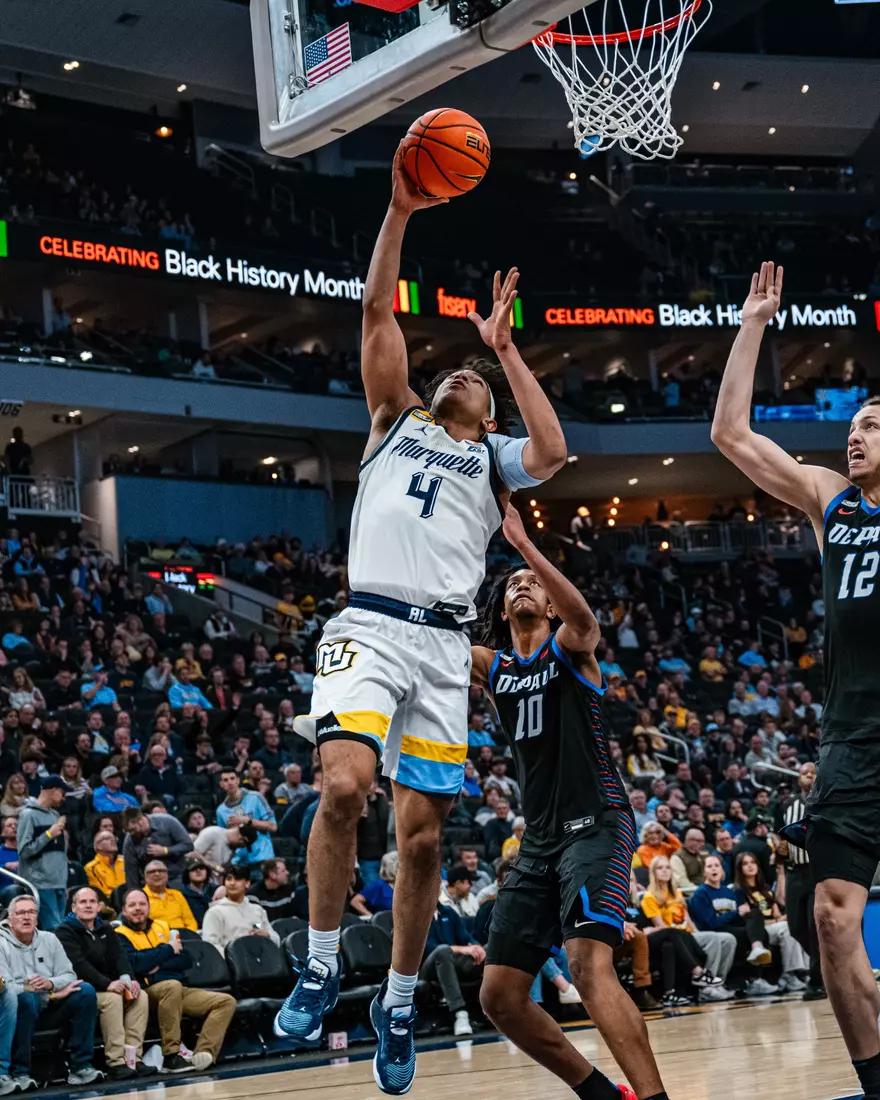 No. 7 Marquette defeats DePaul 105-71 at Fiserv Forum on National Marquette Day, Wednesday February 21, 2024 in Milwaukee, WI.