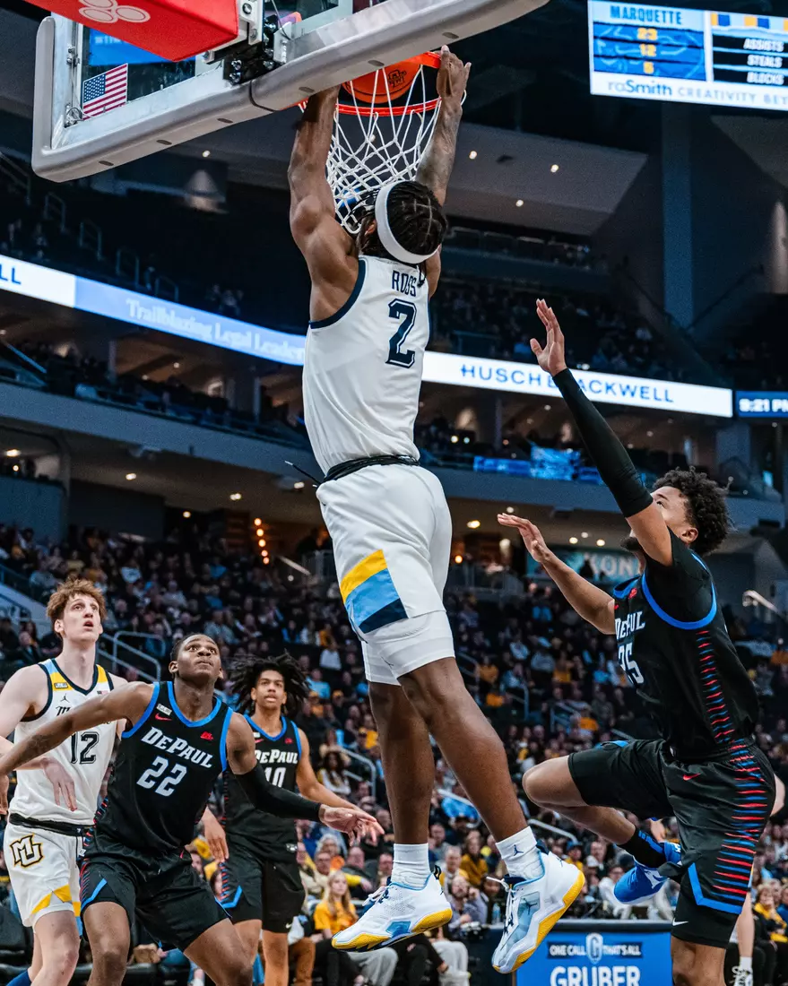 No. 7 Marquette defeats DePaul 105-71 at Fiserv Forum on National Marquette Day, Wednesday February 21, 2024 in Milwaukee, WI.