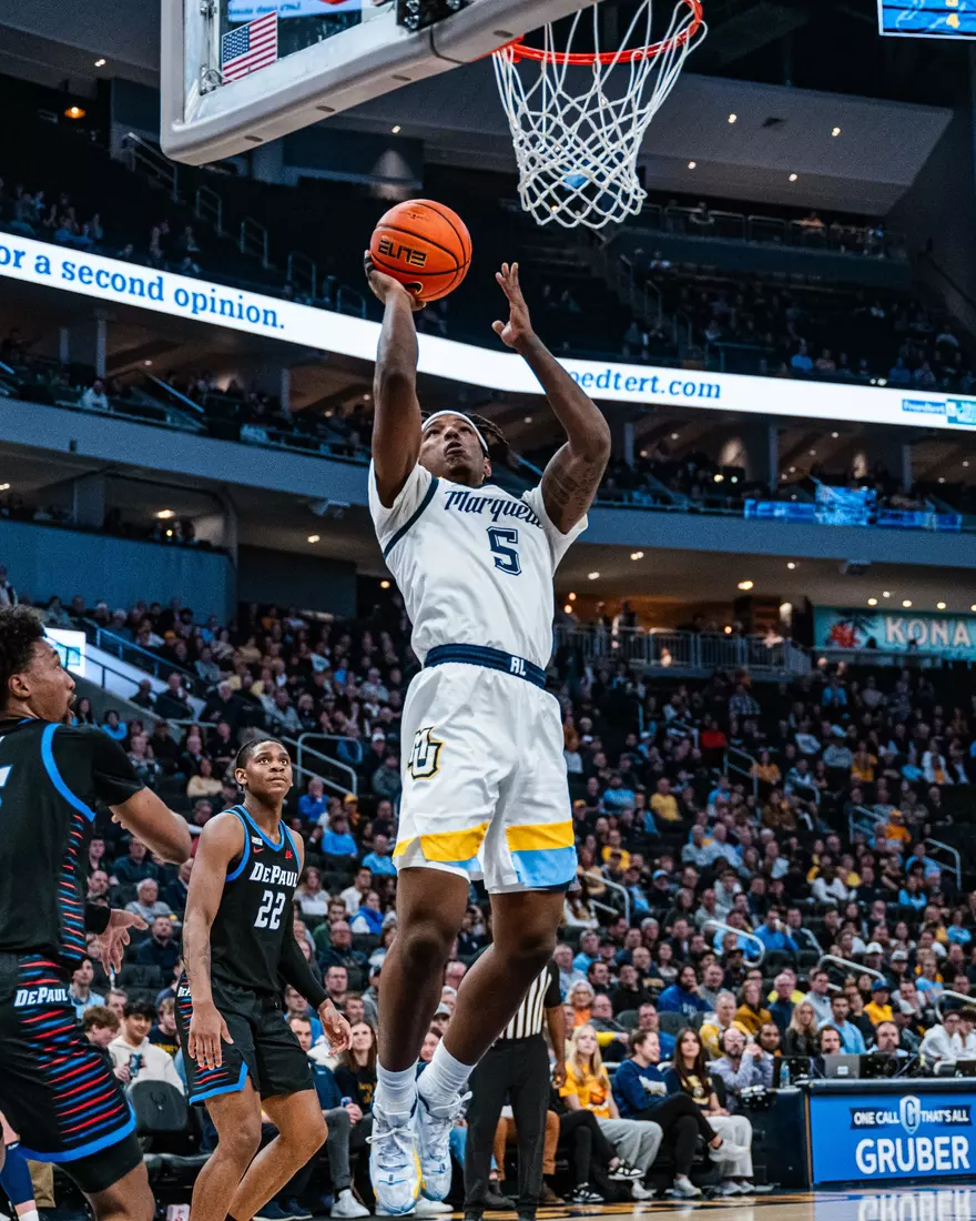 No. 7 Marquette defeats DePaul 105-71 at Fiserv Forum on National Marquette Day, Wednesday February 21, 2024 in Milwaukee, WI.