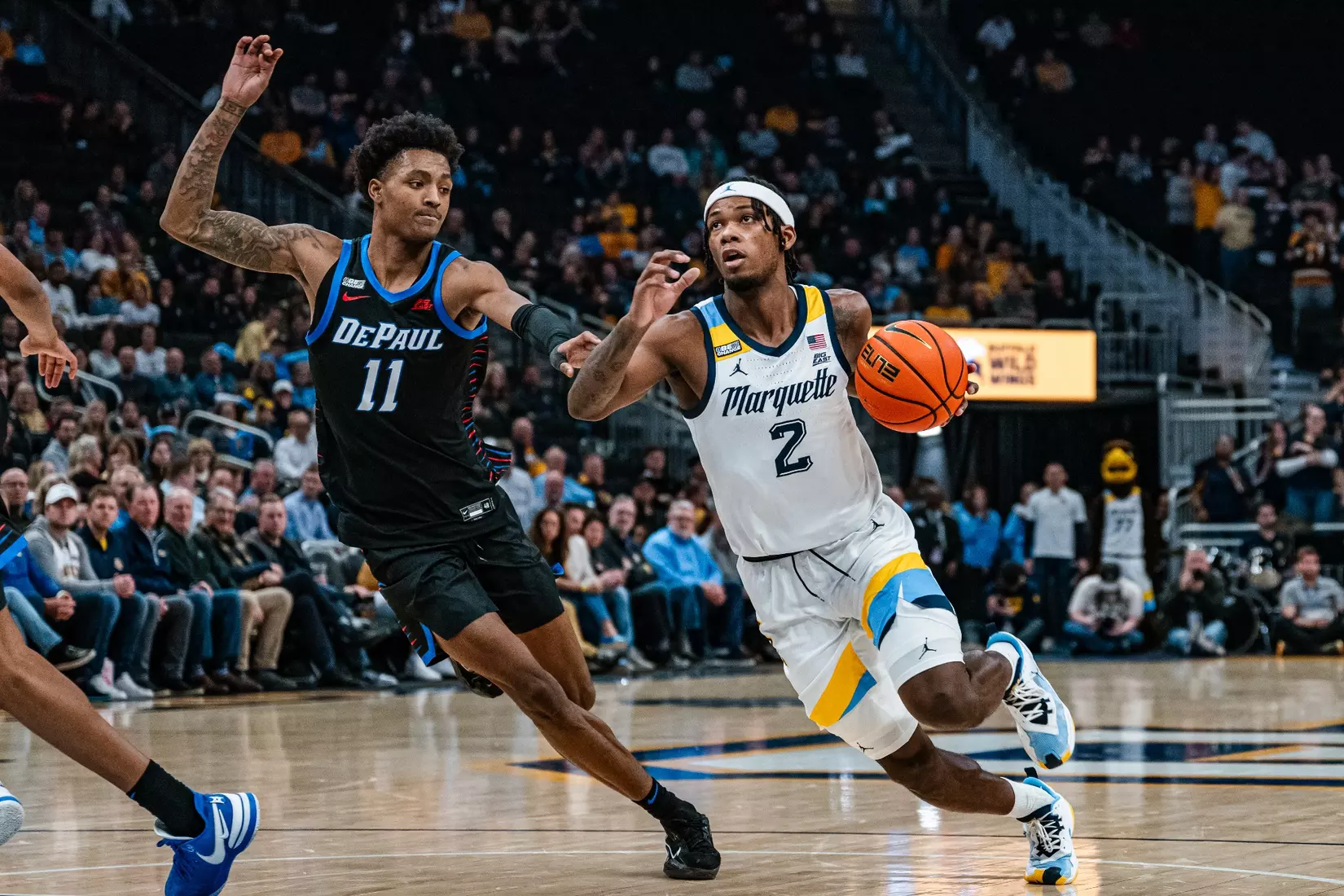 No. 7 Marquette defeats DePaul 105-71 at Fiserv Forum on National Marquette Day, Wednesday February 21, 2024 in Milwaukee, WI.