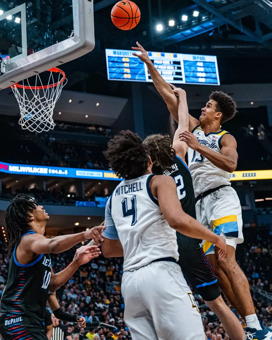 No. 7 Marquette defeats DePaul 105-71 at Fiserv Forum on National Marquette Day, Wednesday February 21, 2024 in Milwaukee, WI.