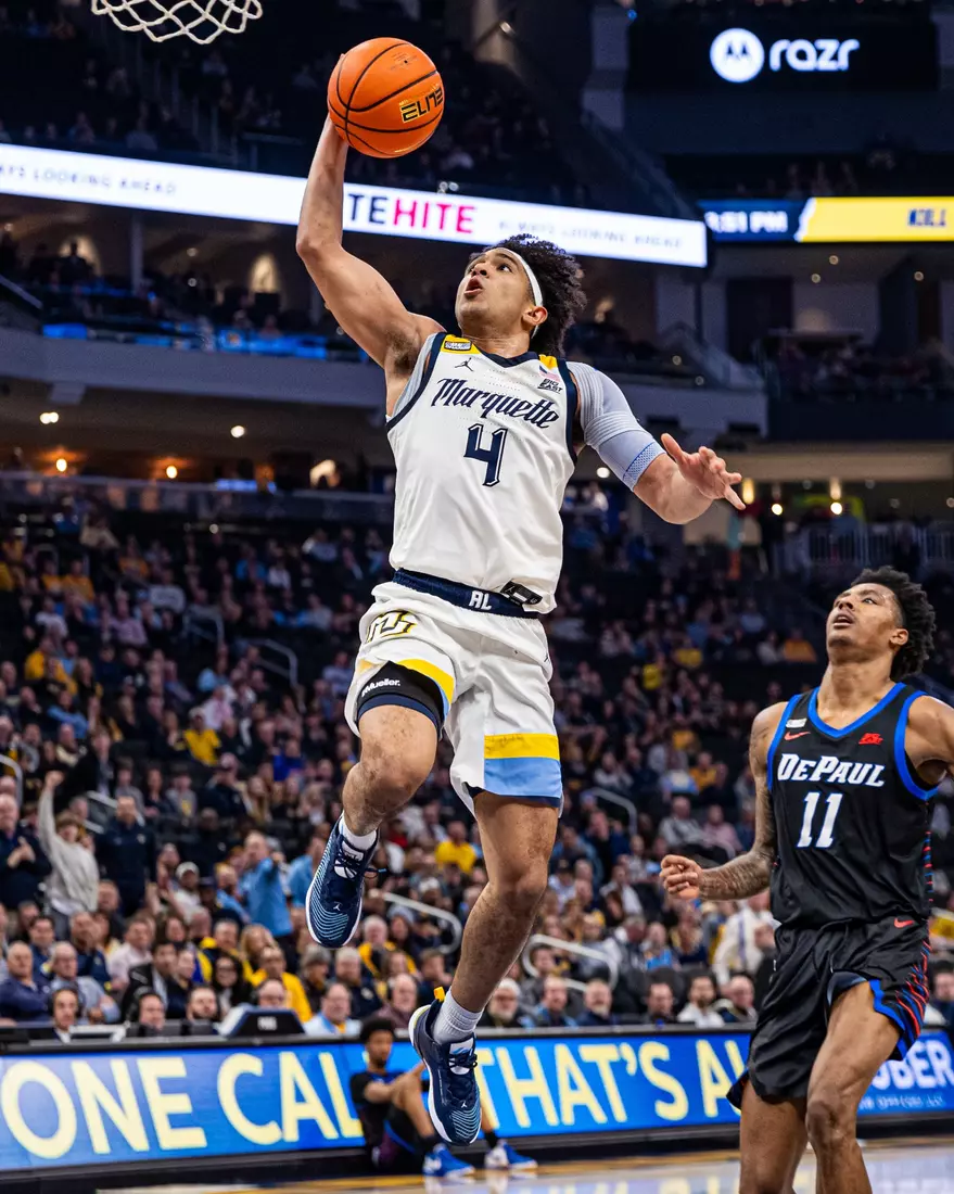 No. 7 Marquette defeats DePaul 105-71 at Fiserv Forum on National Marquette Day, Wednesday February 21, 2024 in Milwaukee, WI.