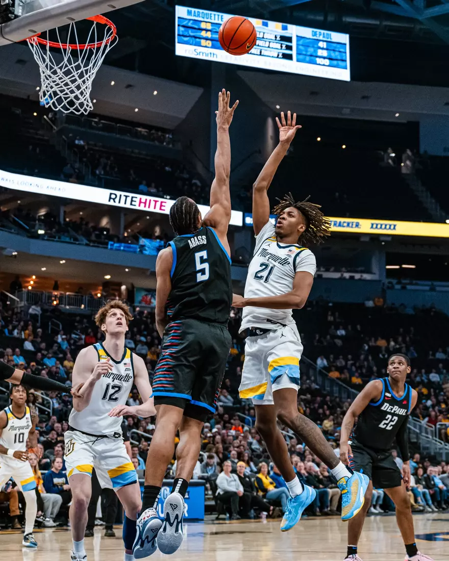 No. 7 Marquette defeats DePaul 105-71 at Fiserv Forum on National Marquette Day, Wednesday February 21, 2024 in Milwaukee, WI.