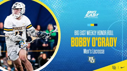 Bobby O'Grady BIG EAST Weekly Honor Roll