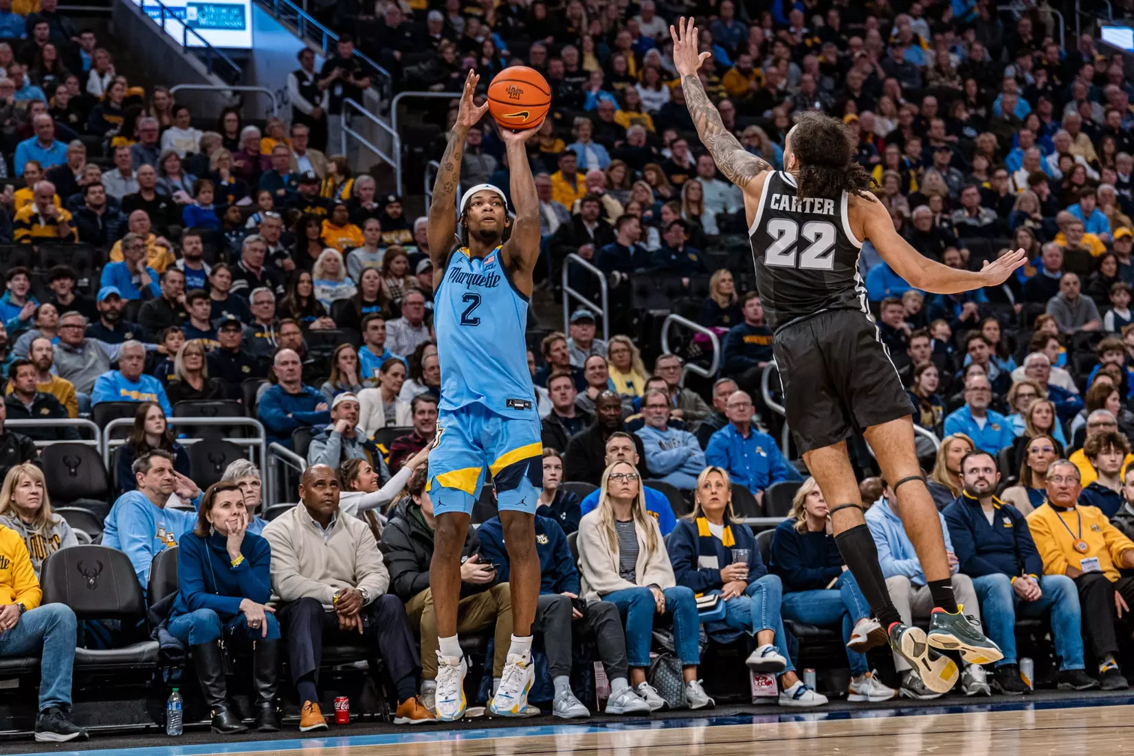 No. 5 Marquette defeats Providence 91-69 at Fiserv Forum on Wednesday, February 28, 2024 in Milwaukee, WI.