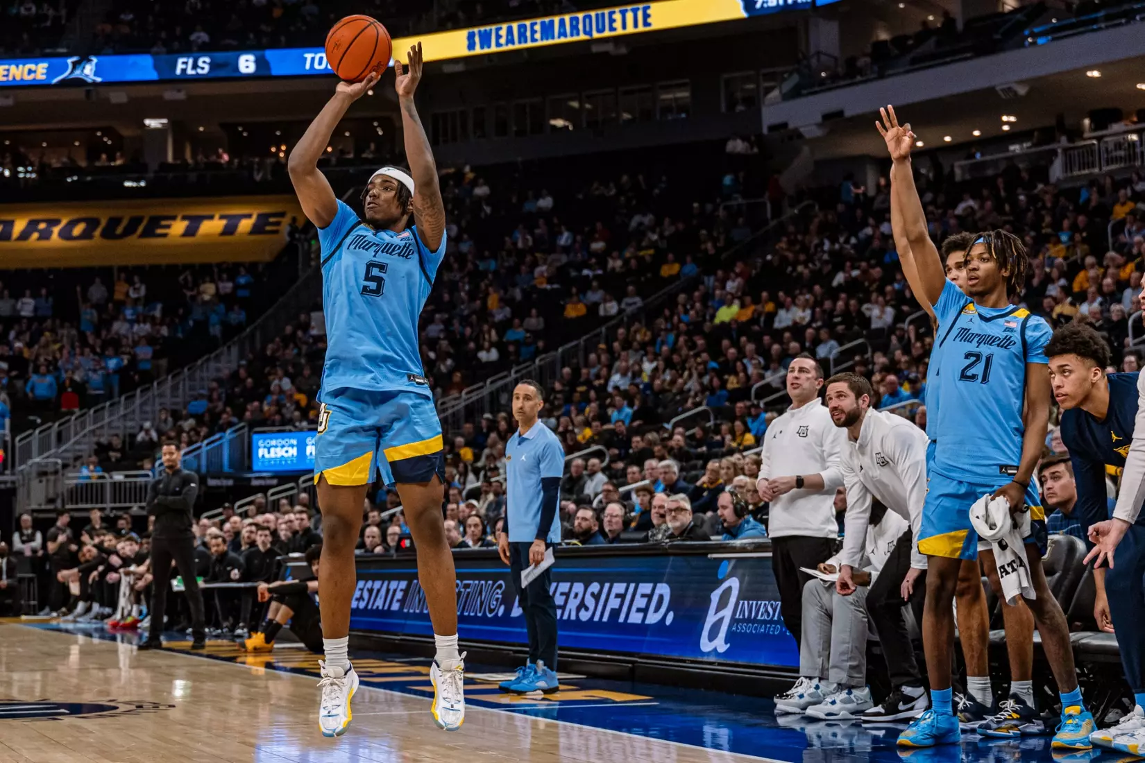 No. 5 Marquette defeats Providence 91-69 at Fiserv Forum on Wednesday, February 28, 2024 in Milwaukee, WI.