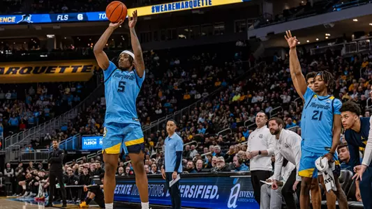 No. 5 Marquette defeats Providence 91-69 at Fiserv Forum on Wednesday, February 28, 2024 in Milwaukee, WI.