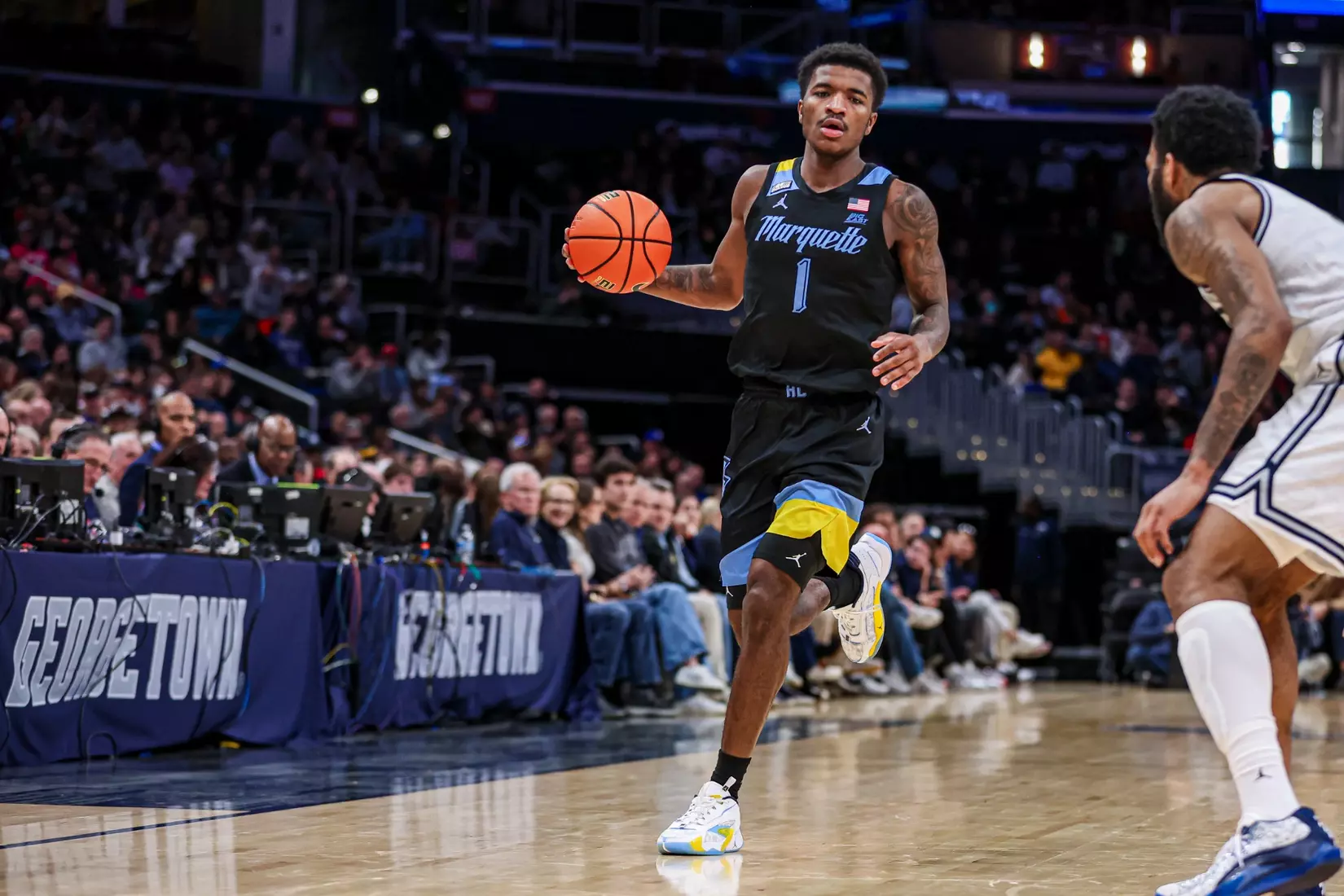 No. 9 Marquette defeats Georgetown 91-57 at Capital One Arena on Saturday February 3, 2024 in Washington D.C.