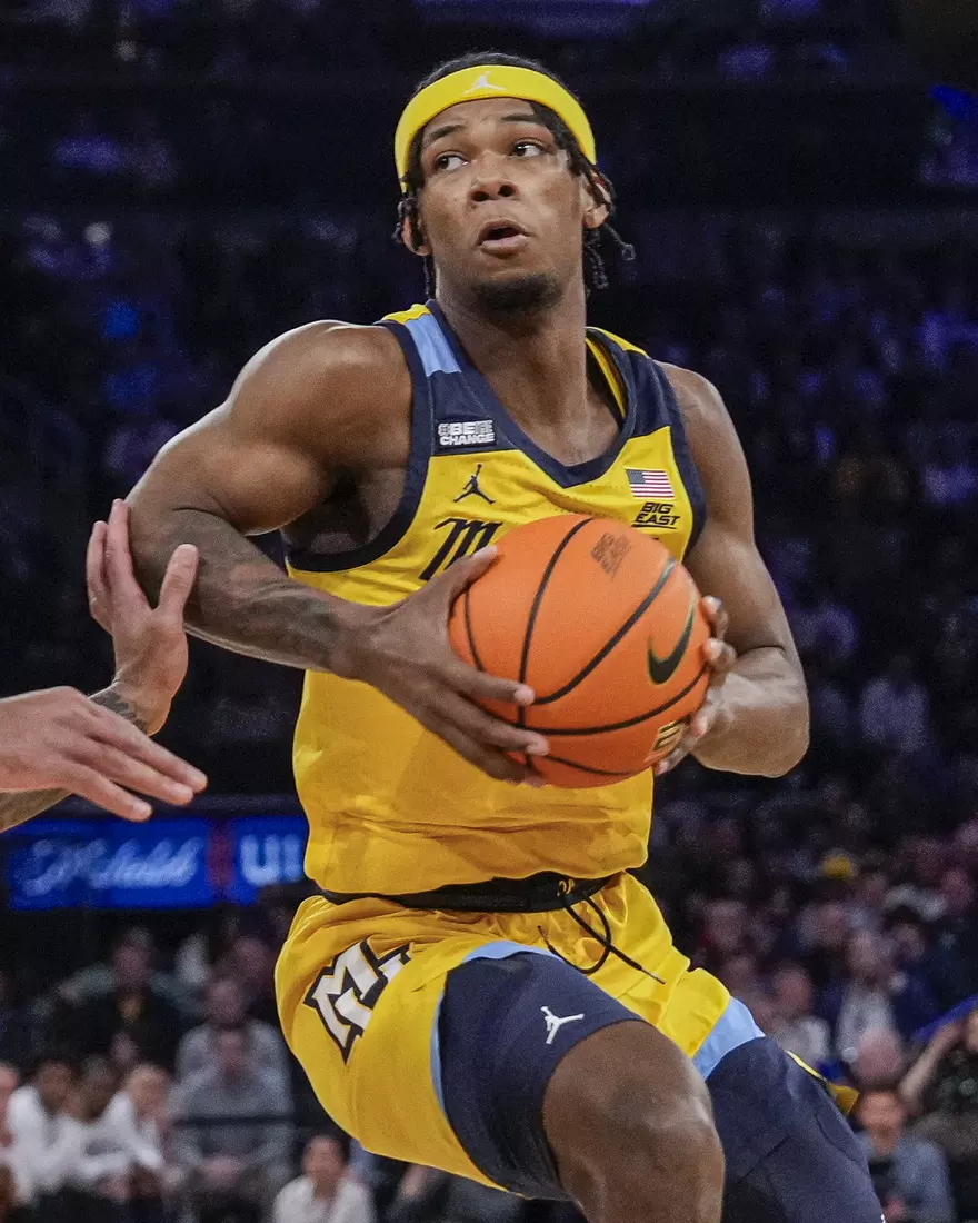 No. 10 Marquette Basketball defeats Villanova Wildcats 71-65 at Madison Square Garden on Thursday March 14, 2024 in New York, New York.