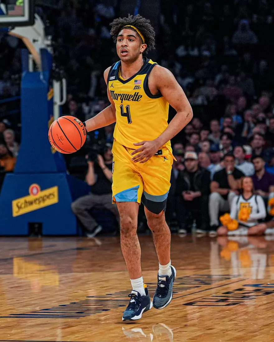 No. 10 Marquette Basketball defeats Villanova Wildcats 71-65 at Madison Square Garden on Thursday March 14, 2024 in New York, New York.